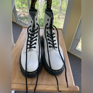 Size 7 women’s white Doc Martens